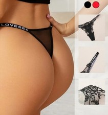 2Pc Women's Lace Patchwork Floral Thong