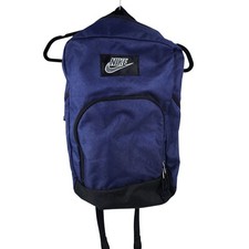 Nike Backpack Unisex OS Blue Vintage 90s School Bag Sporty