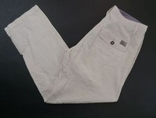 Tommy Hilfiger Trousers Feather Ivory Womens W31 L30 31/30 White Lightweight Linen F2520