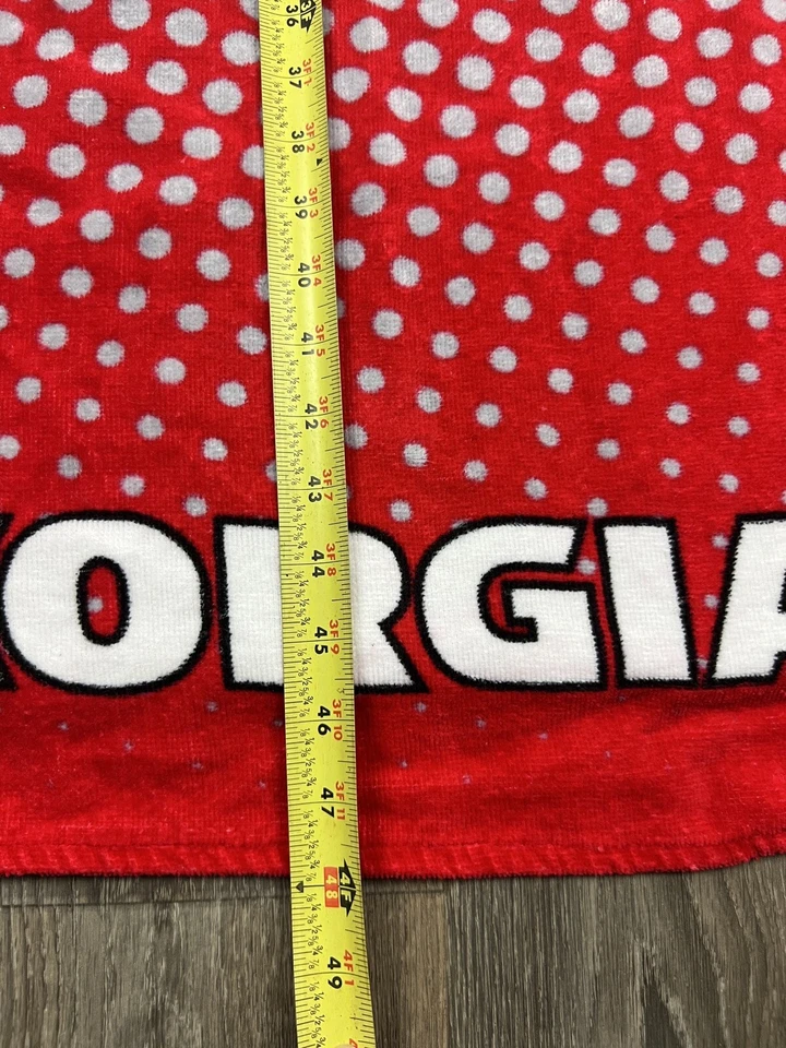 Toalla de playa Georgia Bulldogs juvenil con capucha 100 % algodón NCAA Foto 3 de 4