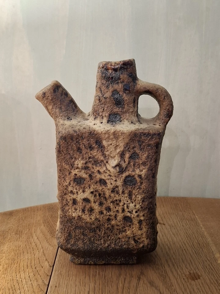 Vintage Marius Van Woerden Vest Keramik Kettle Vase Rare Netherlands Fat Lava - Image 2 of 4