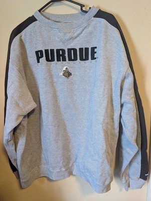 Vintage 90s Purdue Boilermakers Crew Neck Pullover Gray Logo Sweatshirt 2X Puma 