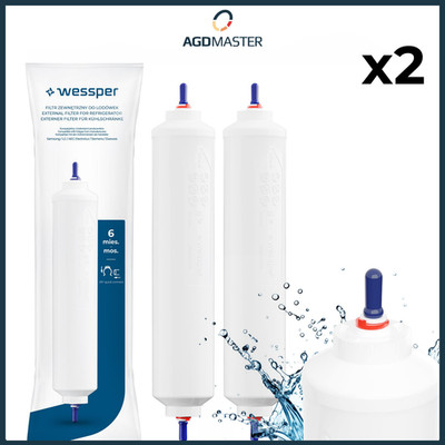 2x Wasserfilter universal für Kühlschrank SIDE BY SIDE von Samsung LG Siemens AE