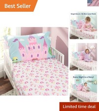 Two-Piece Princess Theme Toddler Sheet Set - Cozy Microfiber Easy Care