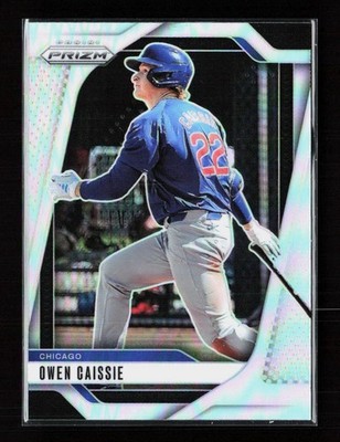 2025 Prizm #89 Owen Caissie Silver Chicago Cubs
