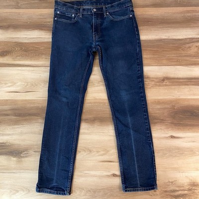 Levi's 511 Slim Fit Jeans Dark Wash Mens W34 L32 Cotton Polyester Elastane