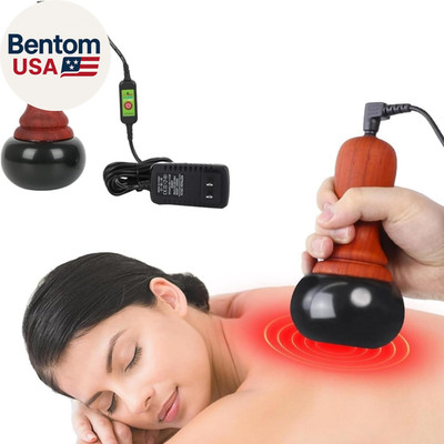 Hot Stones Massage Set with Warmer, Adjustable Temperature Bian Stone Electric B
