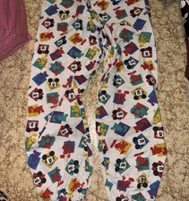 VTG 90s Disney Cartoon Mickey  Co. Mickey Mouse Flannel Pajama Pants Small