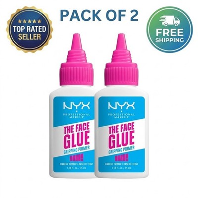 NYX Professional Makeup Face Glue Primer, 1.18 fl oz, Pack of 2