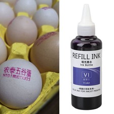 Stamp Refill Ink 100ml High Adhesion Quick Drying Colorfast Widely Used Egg
