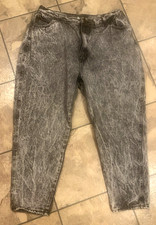 VTG P.S. Gitano 80-90s Stonewashed Gray 100 Cotton Mom Jean Women 36 waist