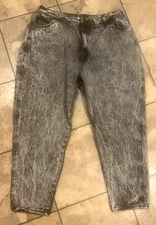 VTG P.S. Gitano 80-90s Stonewashed Gray 100% Cotton Mom Jean Women 36 waist