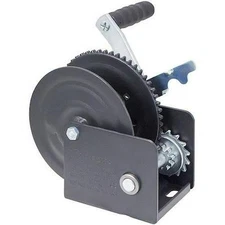 Hand Winch 1200 lb Steel Gear Brake Pulling Dutton Lainson 7in Handle Cable