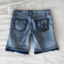Southpole Jeans Co. Light Wash Denim Bermuda Shorts Stretch Size 5