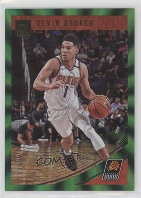 2018-19 Panini Donruss Holo Green Laser 67/99 Devin Booker #119 0bt4