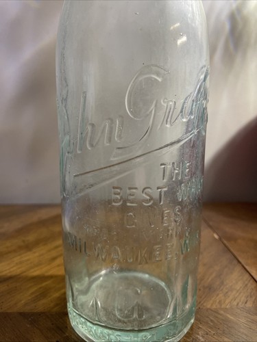 1923 TASSENBASIS GRAF 1 Pt 8 Oz SODA FLASCHE MILWAUKEE WI POP WISCONSIN - Bild 2 von 5