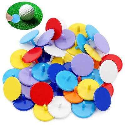 Bremorou Golf Ball Markers 50 Pack, Plastic Bulk Position Markers for Putting...