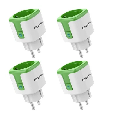 GreenSun WLAN Steckdose Strommessung Energiekostenmesser mit Google VeSync 1-4PC