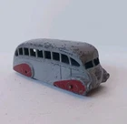 Vintage Dinky Toy Bus Gray With Red Fenders 3.5"