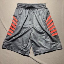NIKE JORDAN XII RETRO 12 Size XL Basketball Shorts Cool Grey Orange 476683-065
