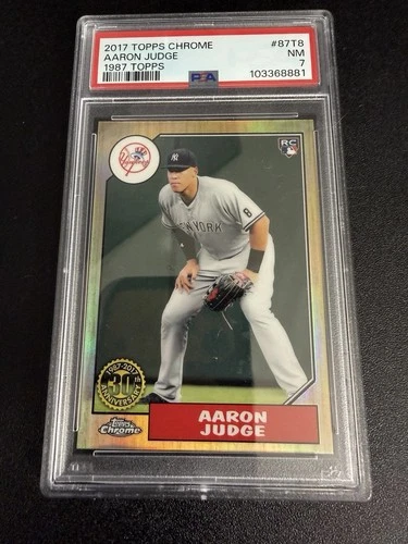 2017 Topps Chrome Aaron Judge #87T-8 PSA 7 NM 1987