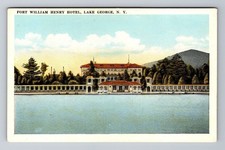 Lake George NY-New York, Fort William Henry Hotel, Advertise, Vintage Postcard