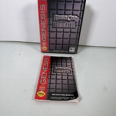Robocop Vs The Terminator Case (SEGA Genesis) Authentic BOX & MANUAL