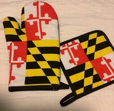 Maryland My Maryland Set of Matching Oven Mitt and Potholder