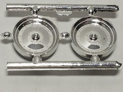 2 FRONT CRAGAR SST MAG WHEELS from 66 Malibu Revell Monogram 1:24 Model Kit 1966