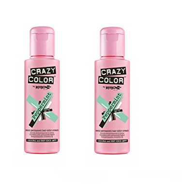 Crazy Color Hair Dye 100ml - Peppermint x2