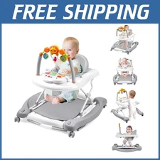 5-in-1 Baby Walker with Bouncer and Music