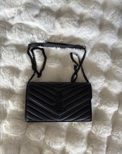 Saint Laurent Black  ysl wallet/clutch/ cross...