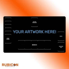 Custom Pokemon TCG playmat, learn to play mat with zones, special conditions, un