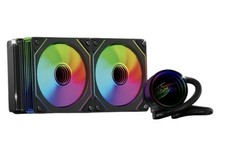 CPU Liquid Cooler AIO 240mm intel/AMD W Thermal Paste Full RGB Fans RGB Pump
