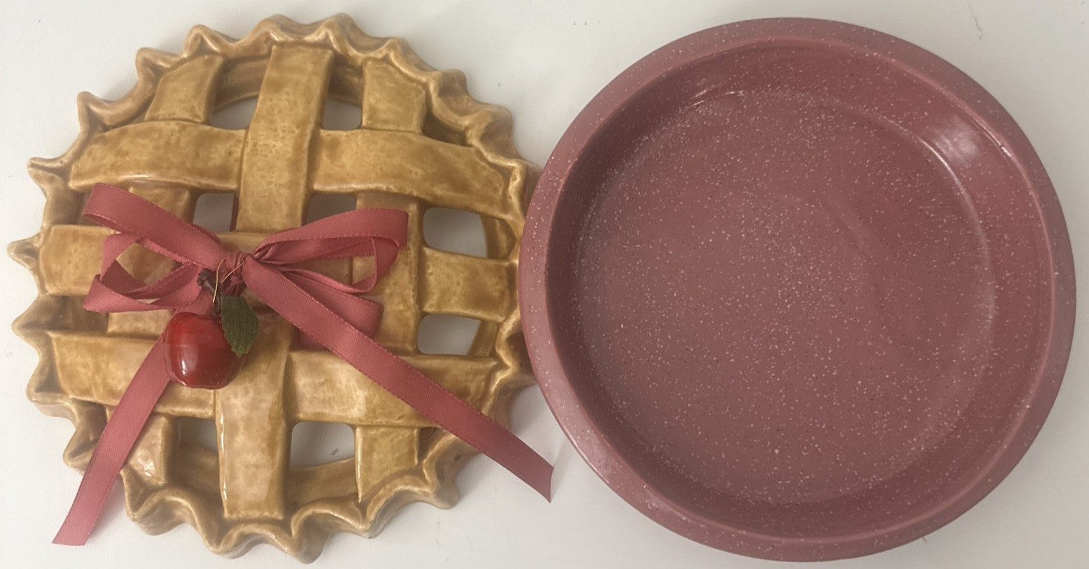 Ceramic Cherry Pie Potpourri Dish Kitchen Home Decor