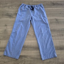 FIGS Pisco Scrub Pants Men's Small Blue Basic Drawstring Waist Stretch Medical