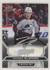 2020-21 Upper Deck MVP Checklist Super Script /25 Nathan MacKinnon #100 zi0