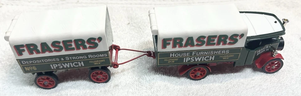 Matchbox MOY  Y-27 Fraser’s House Furnishers 22 C Type Steam Wagon And Trailer - Image 3 of 4