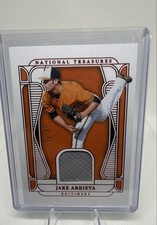 2025 Panini National Treasures - Material Treasures Jake Arrieta #MT-JA Red /75