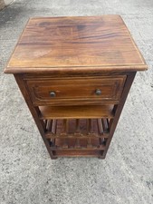 Vintage Ancient Marine Wine Cabinet - Sinle Draw Mahogany 8+ Bottle Rack