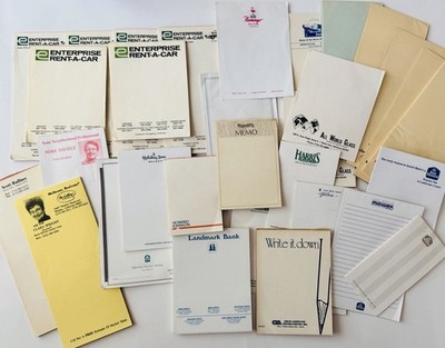 Lot of  Vintage US Hotel Stationary Enterprises Rent-A-Car Harrah s Flamingo