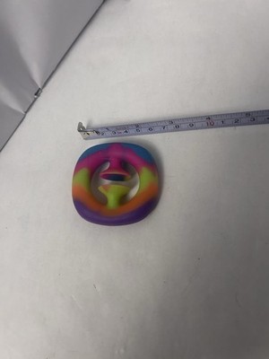 Rainbow hand suction fidget toy unranded rubber feeling