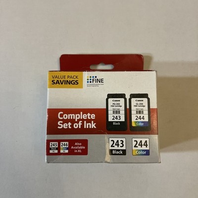 Canon PG-243 Fine Cartridge Black and CL-244 Fine Cartridge Color New!