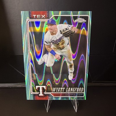 2026 Topps Chrome Aqua Raywave Refractor Wyatt Langford    /199 SP