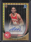 2025-26 Bowman #BCA-AN Asa Newell Chrome Autographs Gold Geometric /50