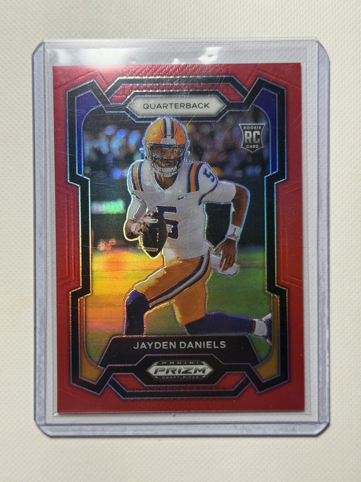2024 Panini Prizm Draft Picks Football Jayden Daniels #108 RC Rookie Red /299
