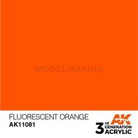 Ak AK11081 Fluoreszierendes Orange 17 Ml Modellbaufarbe