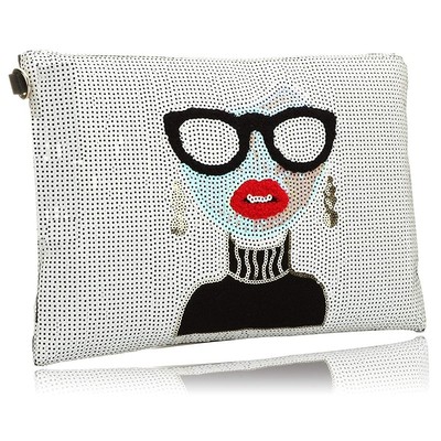 Oversized Clutch Bag Purse,Womens Large Designer leather Evening Wristlet Han...