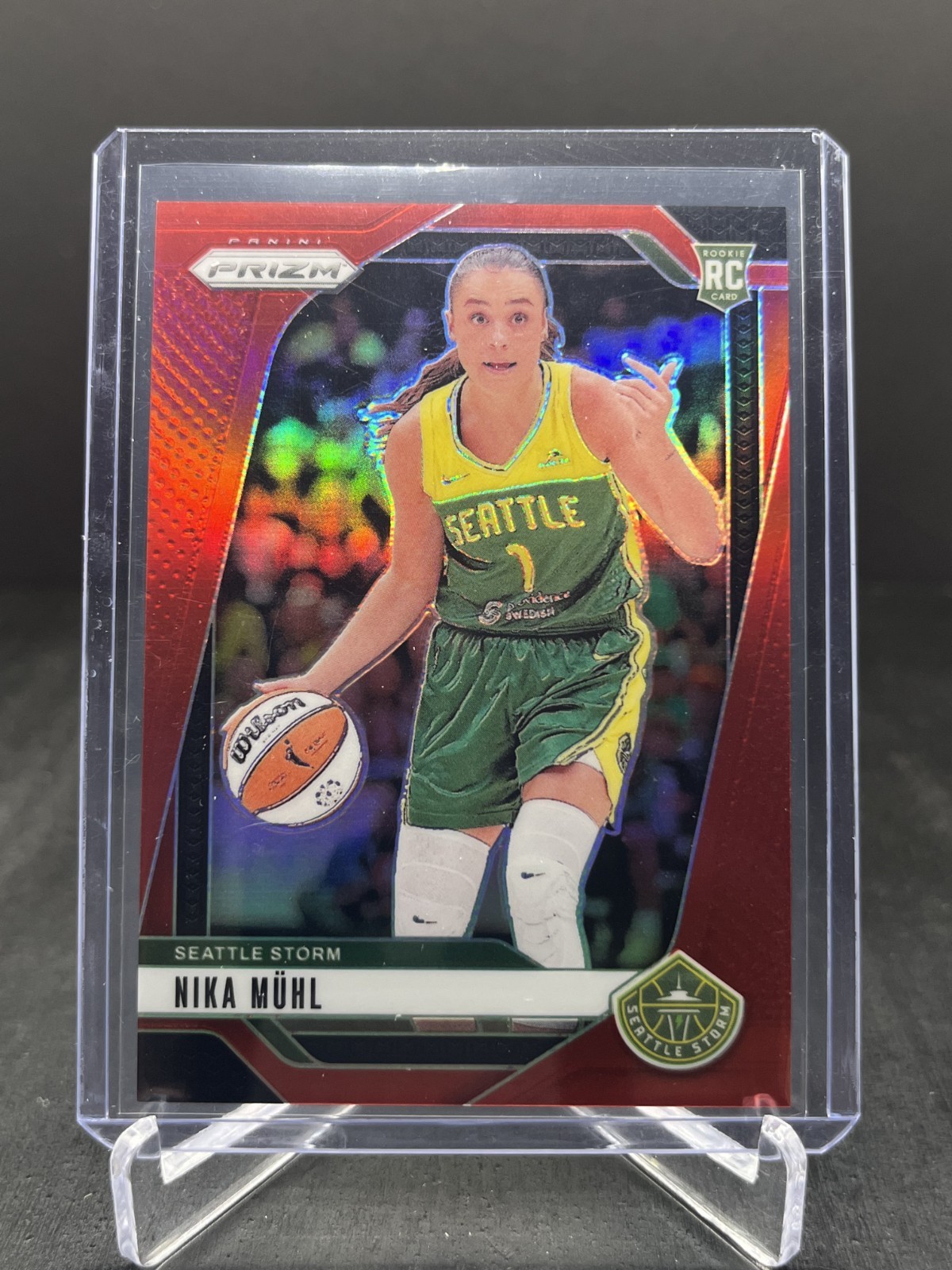 2024 Panini Prizm WNBA Basketball Nika Muhl RC Rookie Red 148/299 #75