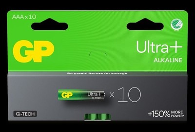 GP Batteries Ultra Plus Alkaline AAA Batterien 24AUP LR03 10er Pack Micro 1.5V
